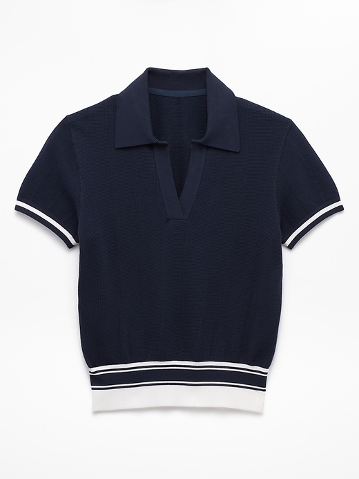 Image number 7 showing, Seamless Polo Tee Sweater