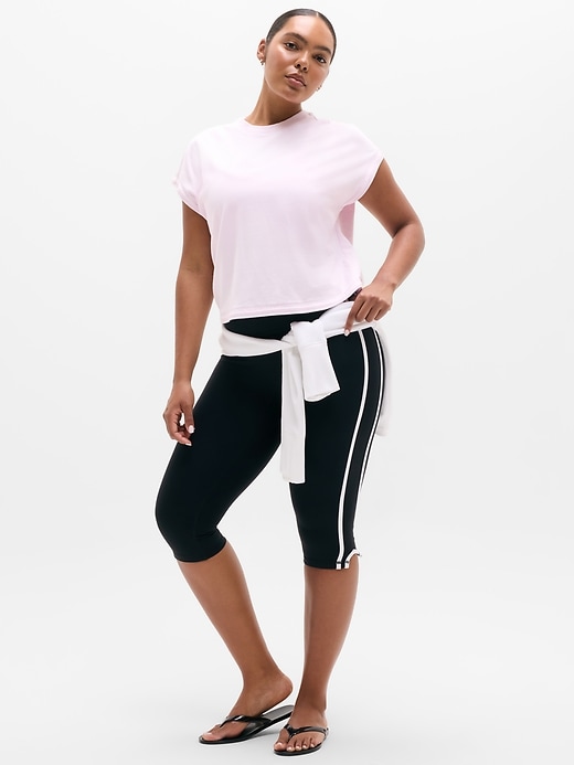 Image number 5 showing, Airy Cotton Terry Sweatshirt Tee