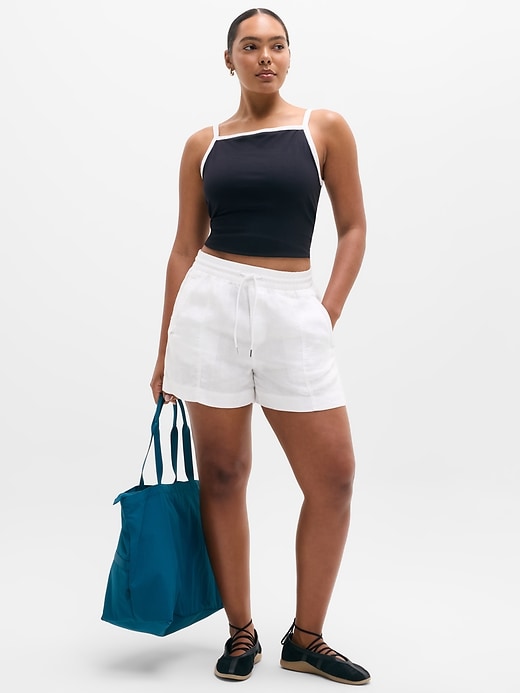 Image number 6 showing, Retreat Linen Mid Rise 4" Short
