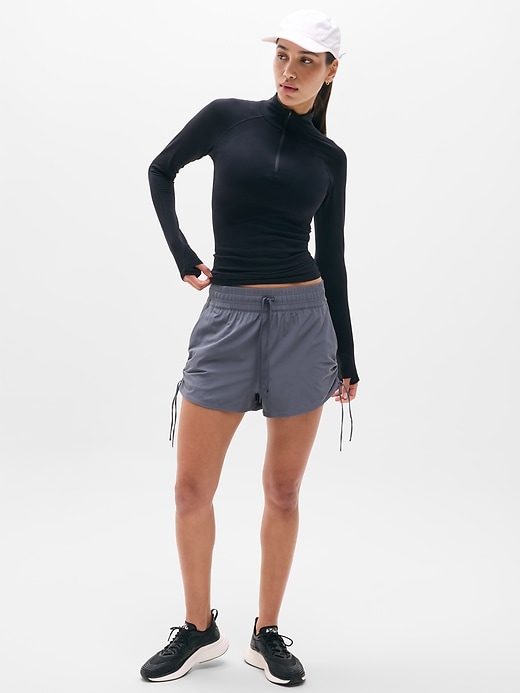 Image number 3 showing, Weekender High Rise Ruched Run Short