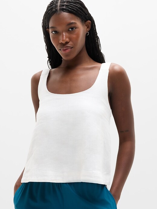 Image number 1 showing, Retreat Linen Tank