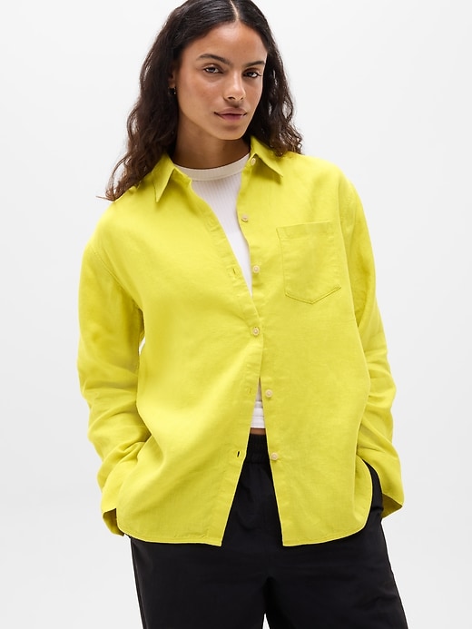 Image number 1 showing, Retreat Linen Top