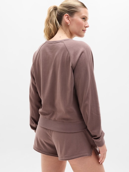 Image number 6 showing, Airy Cotton Terry Crew Sweatshirt