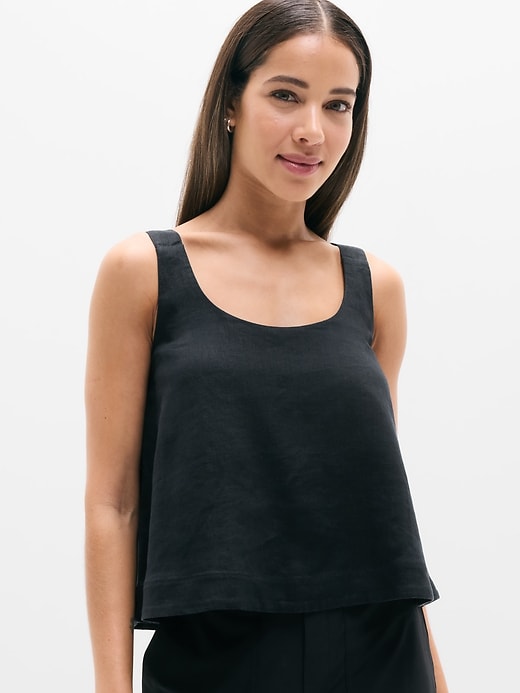 Image number 1 showing, Retreat Linen Tank