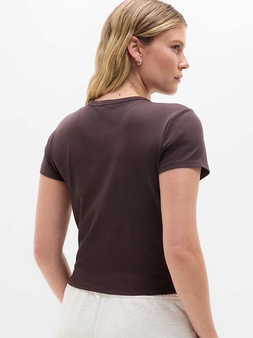 Image number 6 showing, Signature Rib Crop Tee