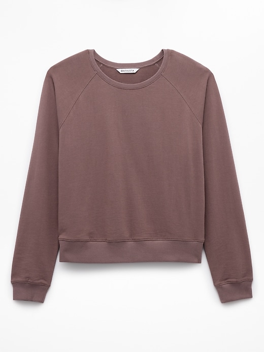 Image number 7 showing, Airy Cotton Terry Crew Sweatshirt