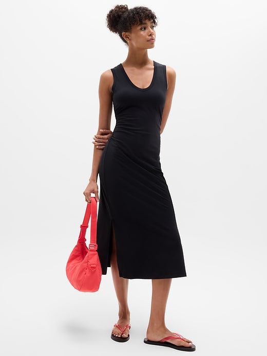 Image number 1 showing, Essential V-Neck Midi Dress