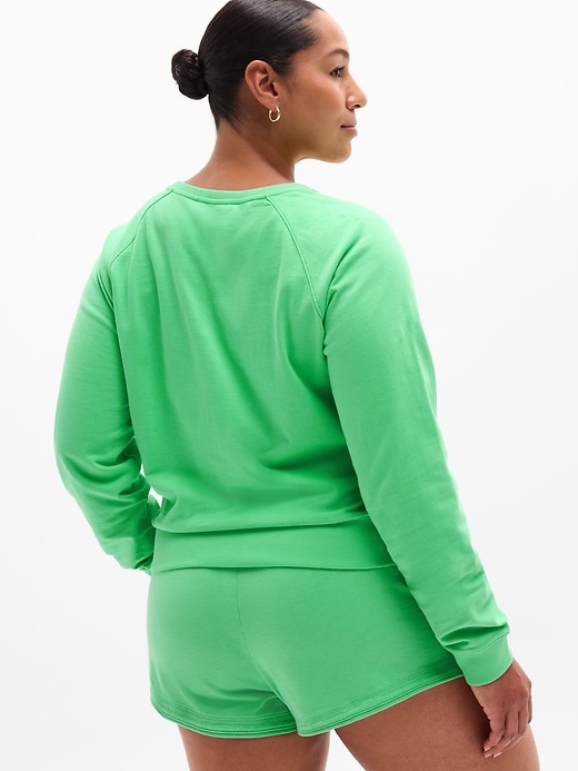 Image number 3 showing, Airy Cotton Terry Crew Sweatshirt