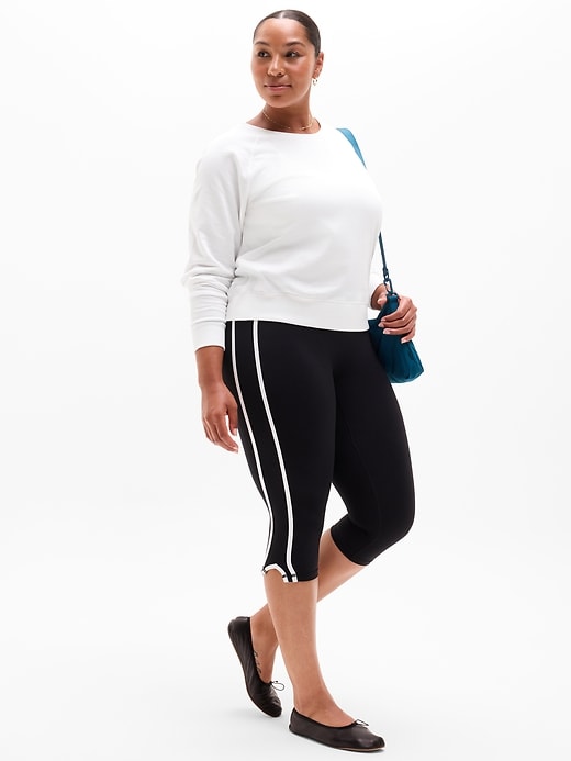 Image number 5 showing, Airy Cotton Terry Crew Sweatshirt