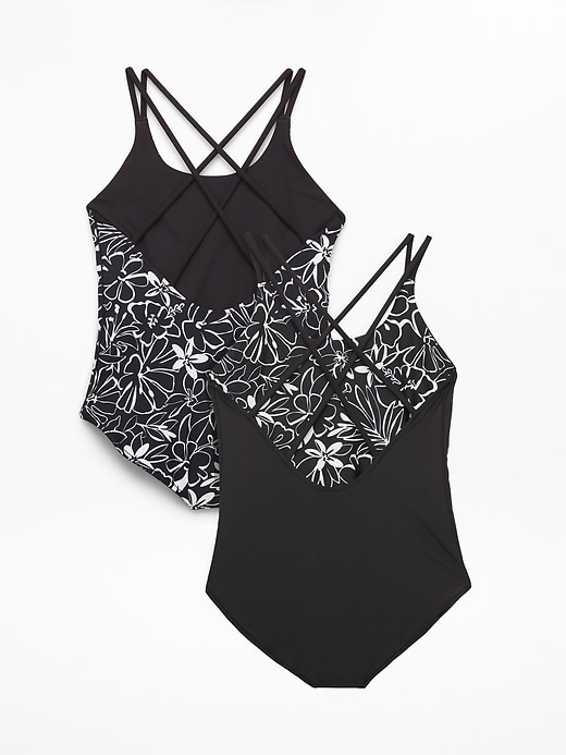Image number 3 showing, Athleta Girl Reversible Strappy One Piece