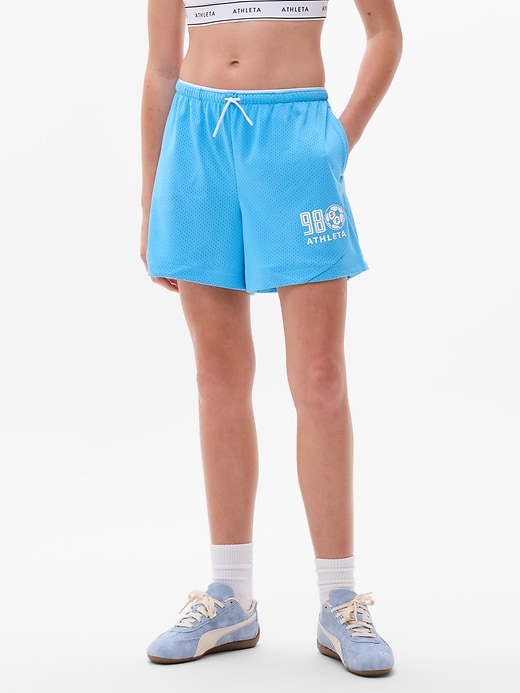 Image number 1 showing, Athleta Girl Gamechanger Mesh 4" Short