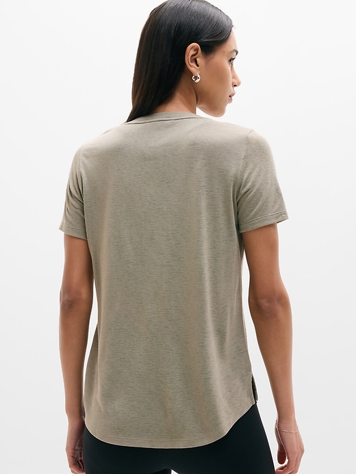 Image number 3 showing, Breezy Scoop V-Neck Tee
