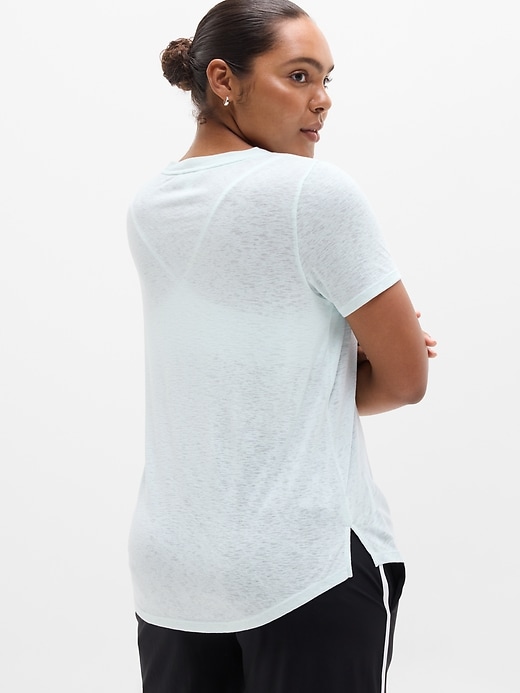 Image number 6 showing, Breezy Scoop V-Neck Tee
