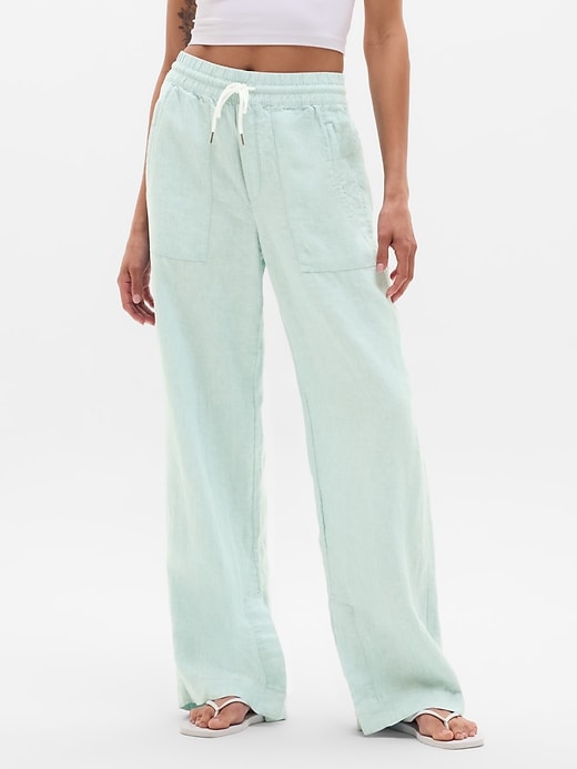 Image number 2 showing, Retreat Linen High Rise Wide Leg Pant
