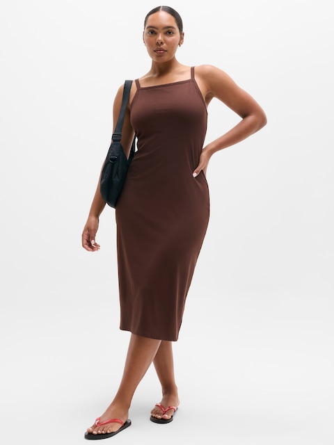 Signature Rib Apron Dress