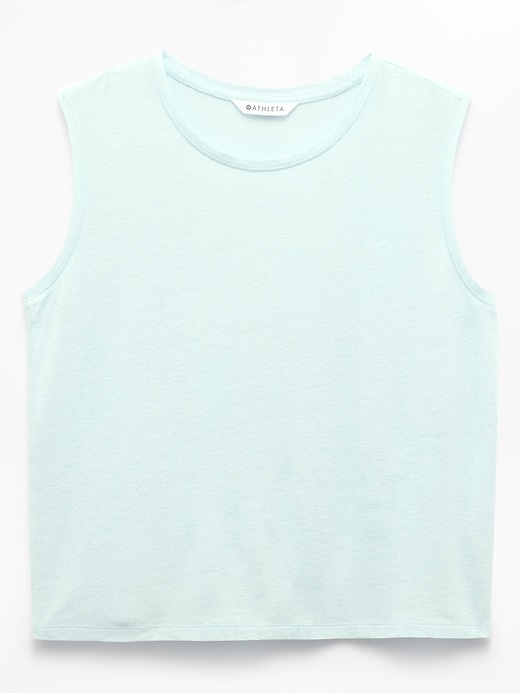 Image number 6 showing, Getaway Linen Blend Muscle Tank