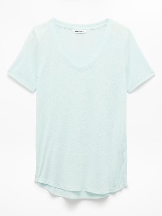 Image number 7 showing, Breezy Scoop V-Neck Tee