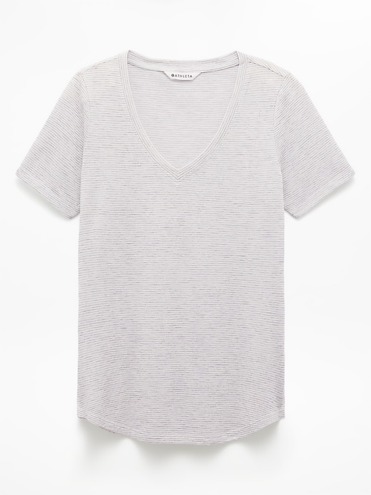 Image number 7 showing, Breezy Scoop V-Neck Tee