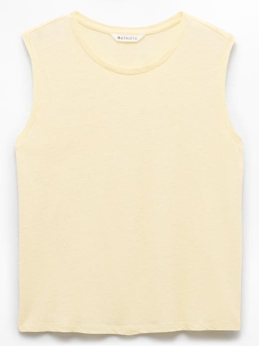 Image number 6 showing, Getaway Linen Blend Muscle Tank