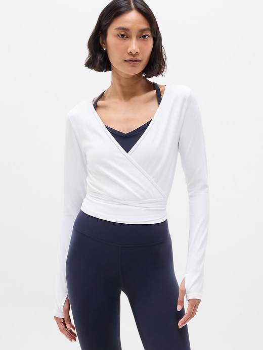 Image number 1 showing, Transcend Wrap Crop Top