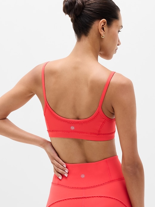 Image number 3 showing, Square Neck Picot Sports Bra A-C
