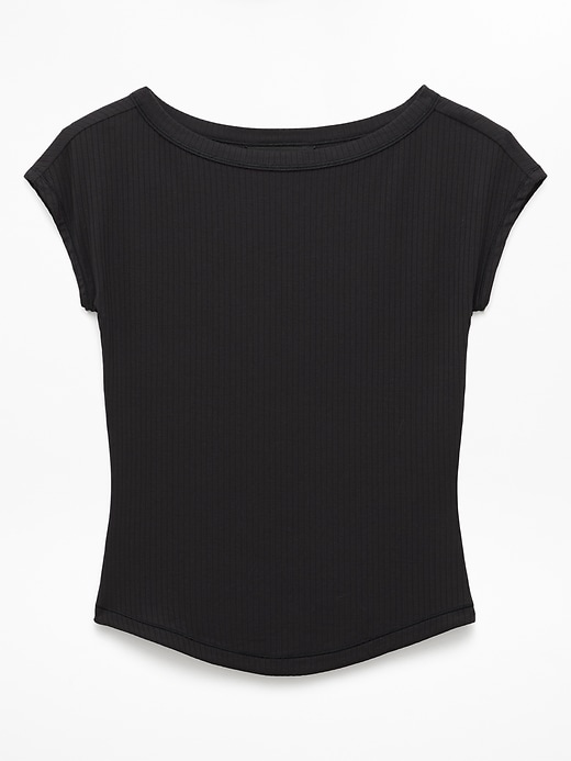 Image number 5 showing, Perfect Rib Boatneck Tee