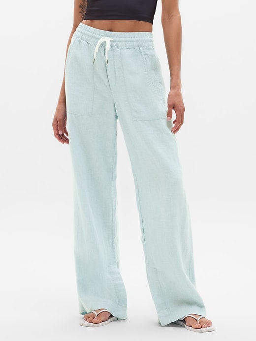 Image number 2 showing, Retreat Linen High Rise Wide Leg Pant