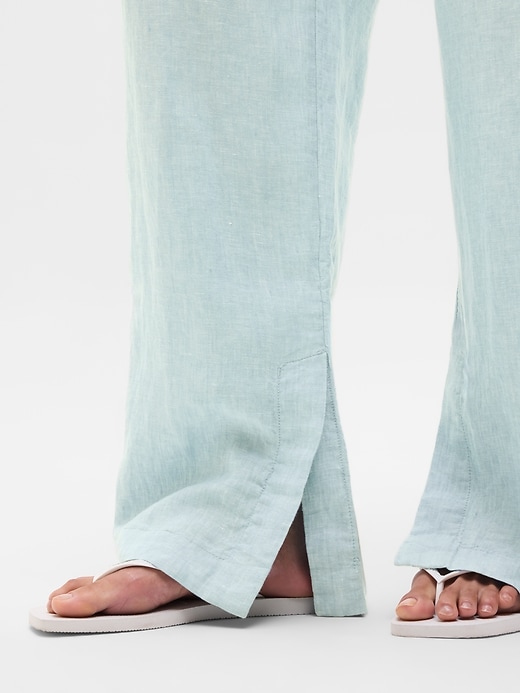 Image number 5 showing, Retreat Linen High Rise Wide Leg Pant
