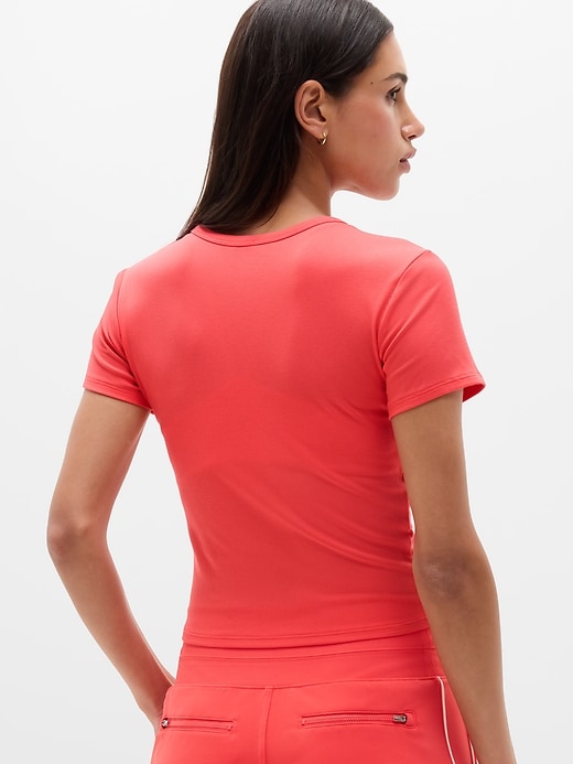 Image number 3 showing, Signature Rib Crop Tee