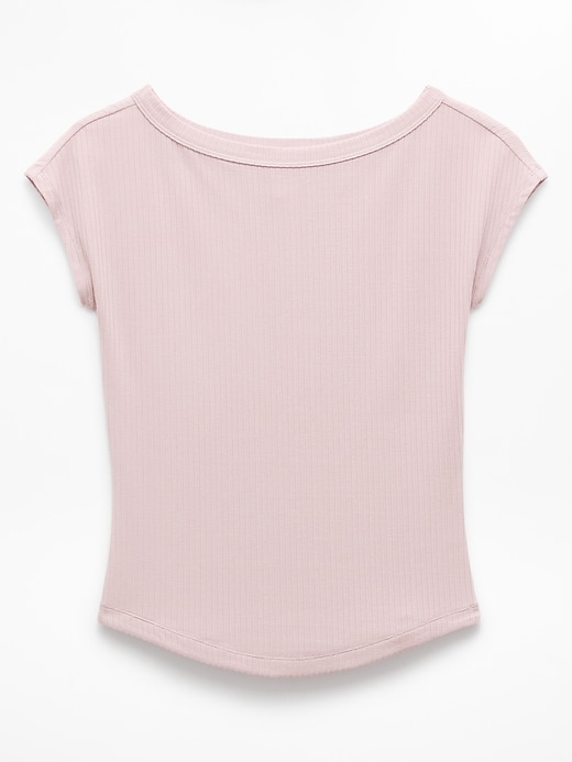 Image number 7 showing, Perfect Rib Boatneck Tee
