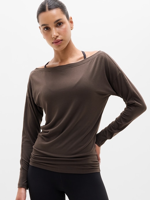 Image number 1 showing, Move With Ease Off The Shoulder Top