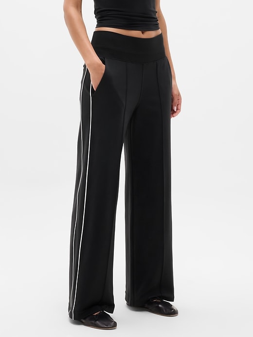 Image number 2 showing, Venice High Rise Track Stripe Wide Leg Pant