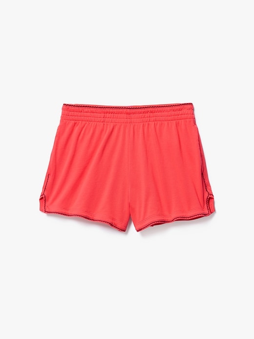 Image number 7 showing, Airy Cotton Terry Mid Rise Picot Shortie