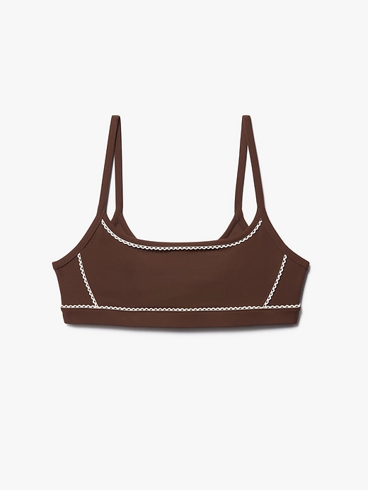 Image number 5 showing, Square Neck Picot Sports Bra A-C