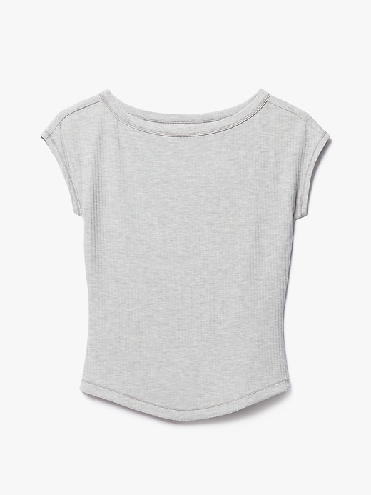 Image number 5 showing, Perfect Rib Boatneck Tee