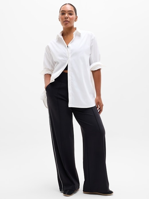 Image number 5 showing, Venice High Rise Track Stripe Wide Leg Pant