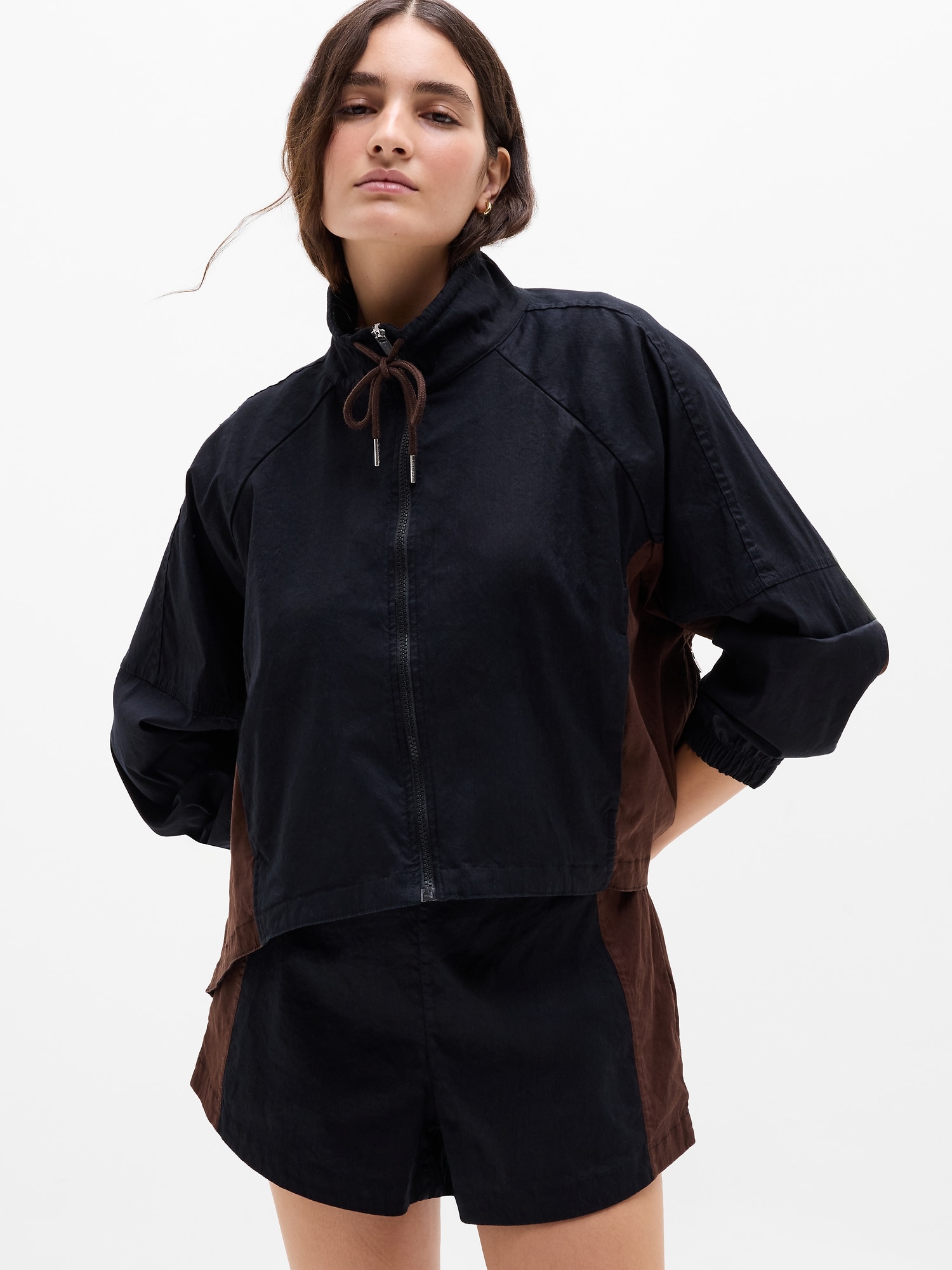 Athleta Women's Superlinen Blend Jacket Black Size L