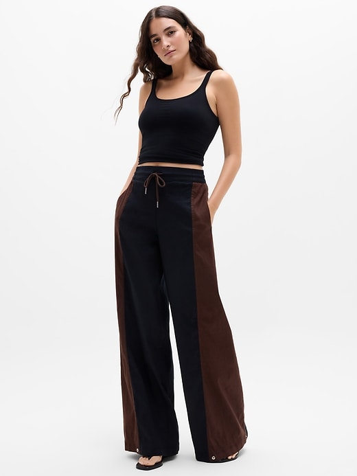 Image number 1 showing, Superlinen Blend Wide Leg Pant