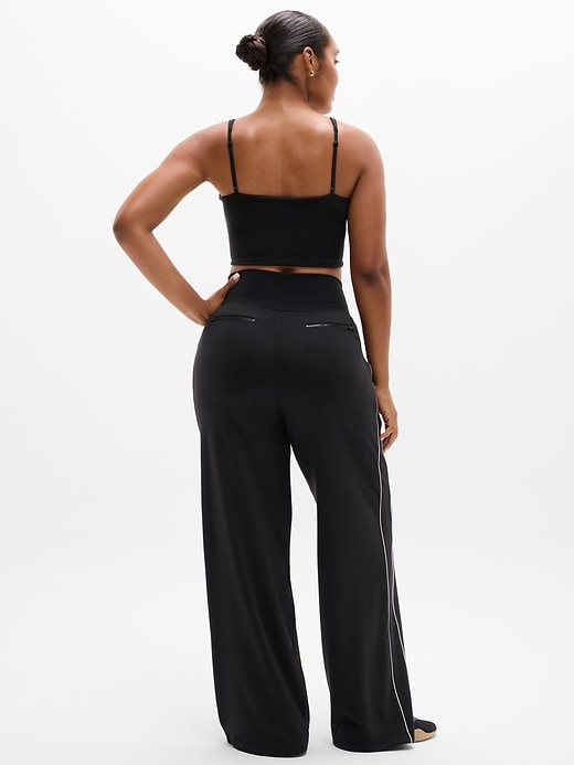 Image number 6 showing, Venice High Rise Track Stripe Wide Leg Pant