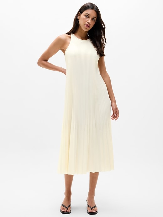 Image number 1 showing, Featherweight Plissé Dress