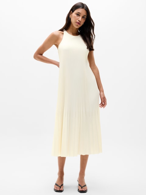 Featherweight Plissé Dress