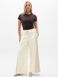 Image number 1 showing, SuperLinen Blend Palazzo Pant