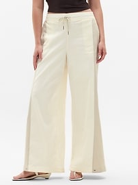 Image number 2 showing, SuperLinen Blend Palazzo Pant