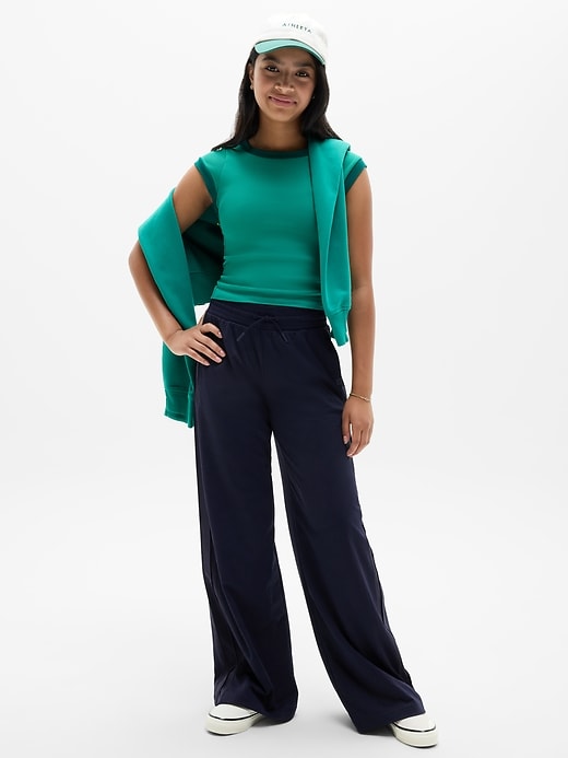 Image number 1 showing, Athleta Girl Pleat Perfect Mesh Pant