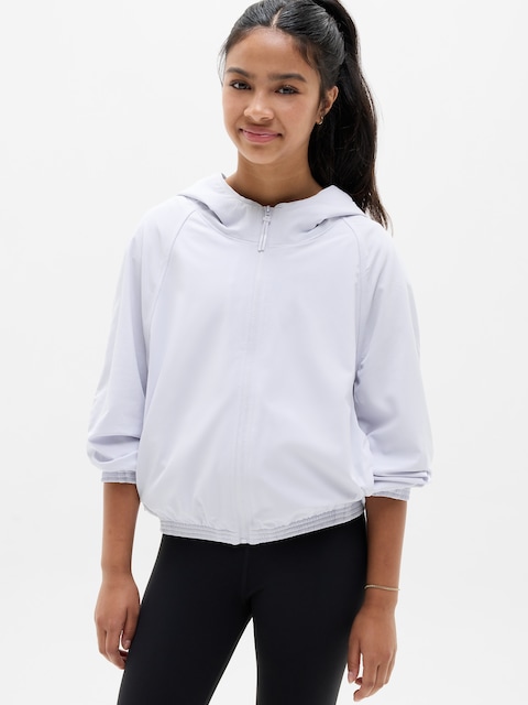 Athleta Girl Run Free Hooded Jacket
