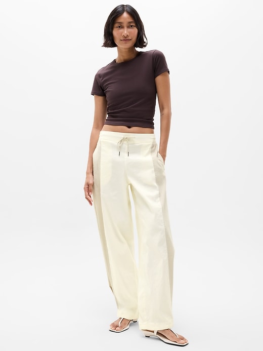 Image number 1 showing, SuperLinen Blend Palazzo Pant
