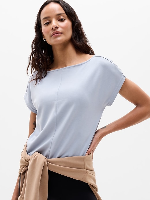 Image number 1 showing, Seasoft Boat Neck Tee
