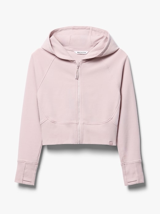 Image number 5 showing, Athleta Girl All Day Full Zip Shrunken Hoodie