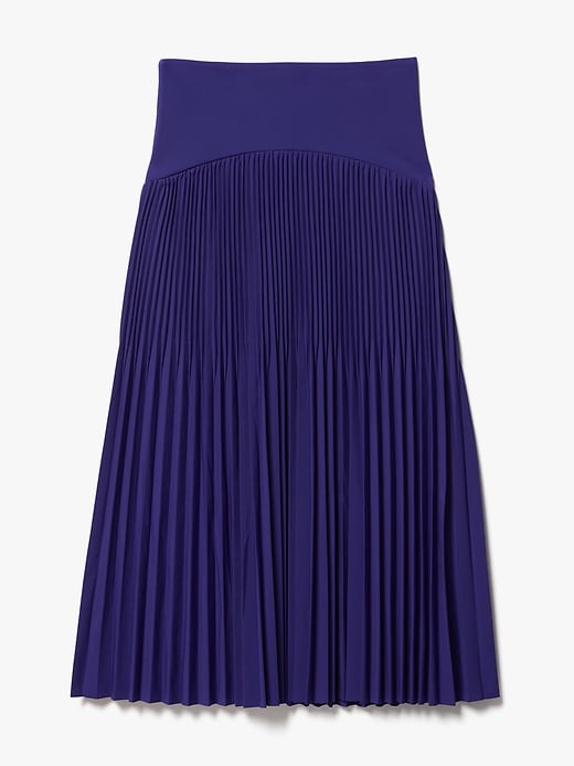 Image number 7 showing, Featherweight Plissé Midi Skirt