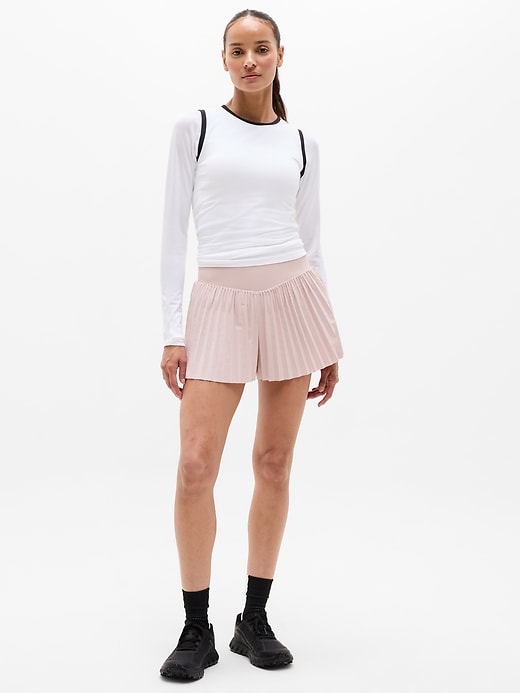 Image number 5 showing, Featherweight Plissé Run Short